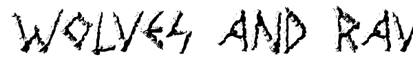 Wolves and Ravens font preview